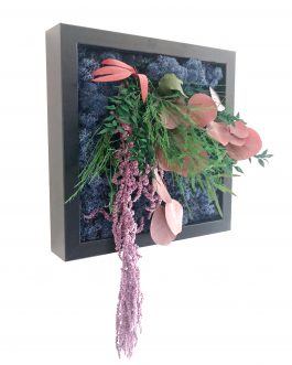 Stabilizuotų augalų paveikslas JUNGLE MINI, 25X25 cm